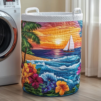 Tropical Sail Quilted Laundry Basket GFTONT3117