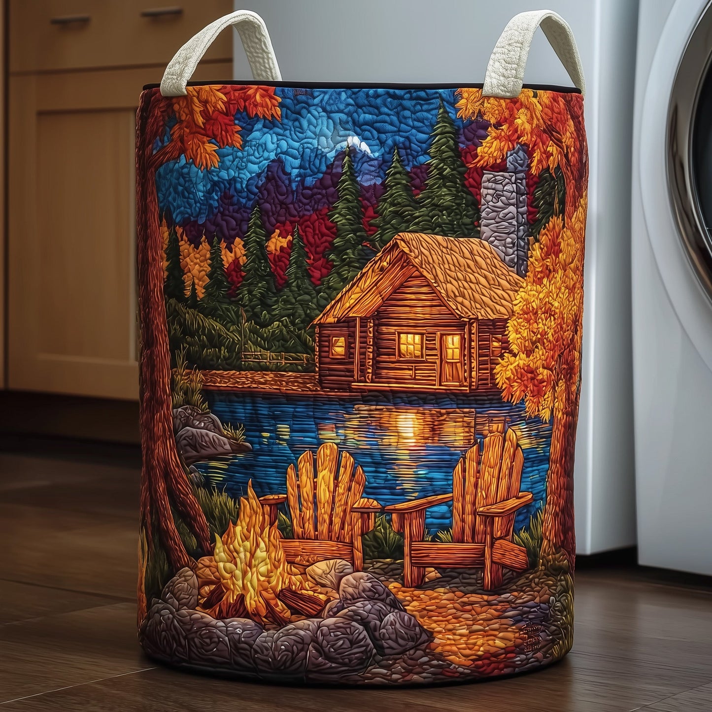 Midnight Delights Quilted Laundry Basket GFTONT3120