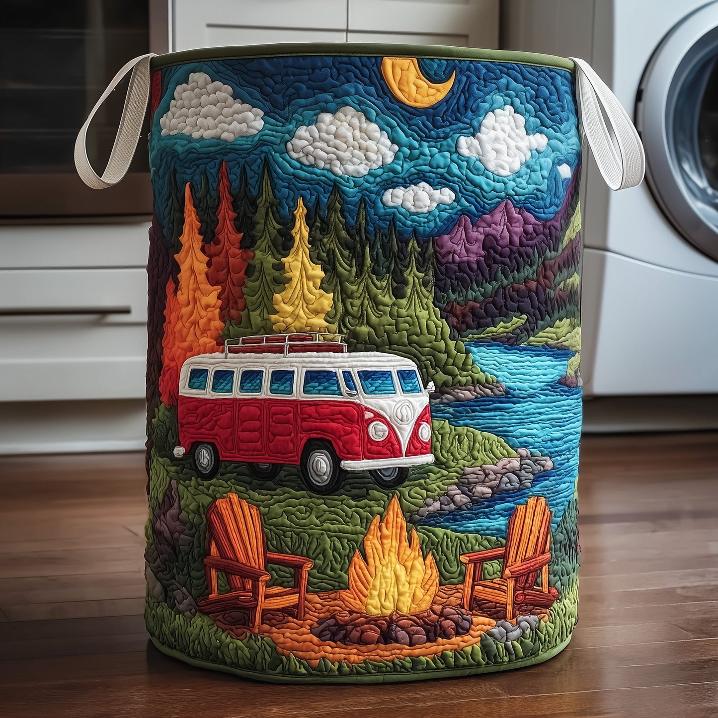 Midnight Delights Quilted Laundry Basket GFTONT3121