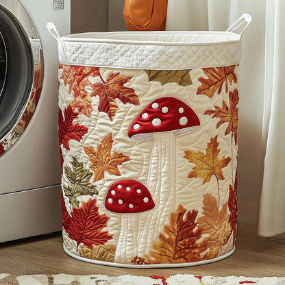 Autumn Mushroom Quilted Laundry Basket GFTONT3147