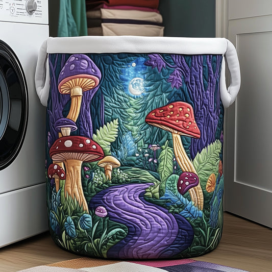 Moonlit Toadstool Quilted Laundry Basket GFTONT3158