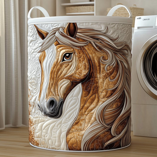 Majestic Horse Quilted Laundry Basket GFTONT3201