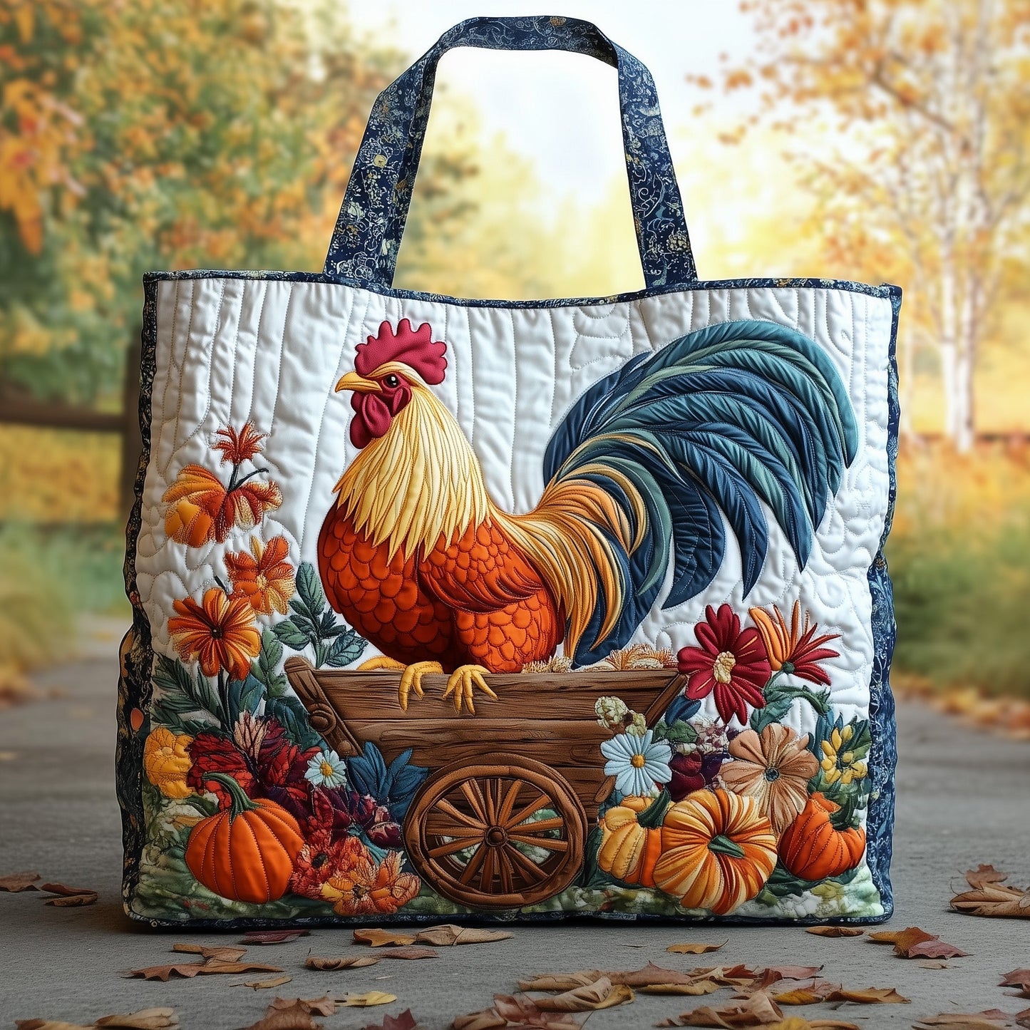 Farm Chicken Quilted Tote Bag GFTONT3231