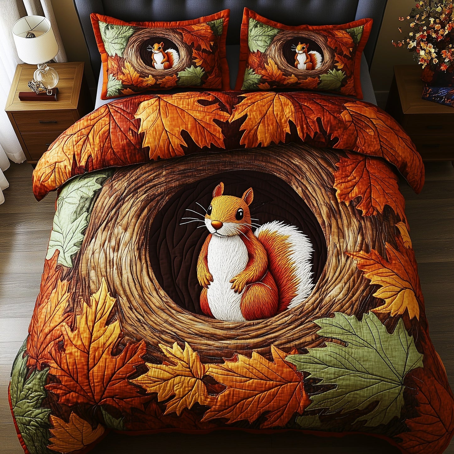 Squirell Drey Duvet Cover Set GFTONT3238