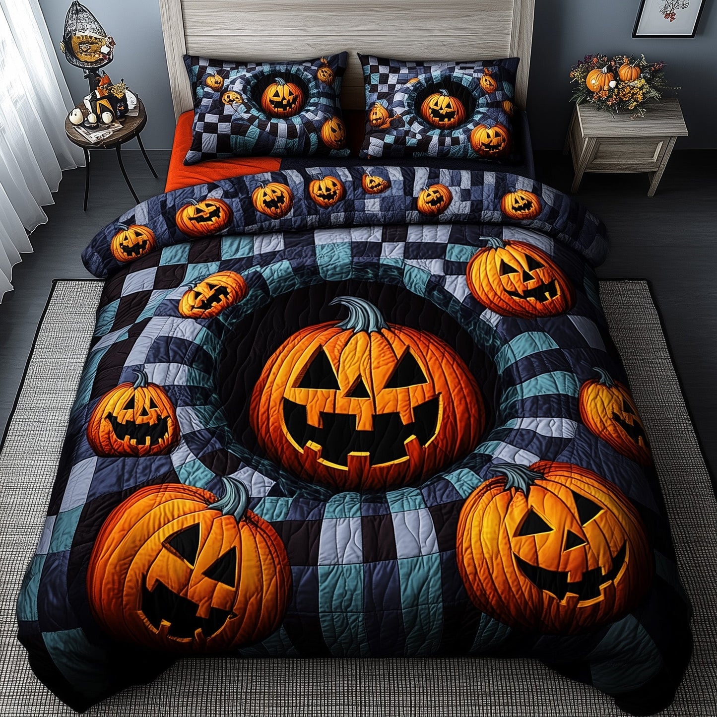 Halloween Illusion Duvet Cover Set GFTONT3243