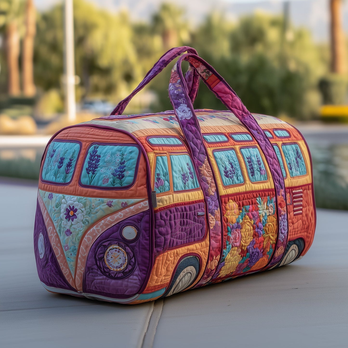 Colorburst Van Quilted Duffle Bag GFTONT3256