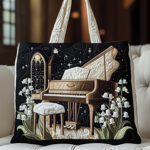Floral Piano Quilted Tote Bag GFTONT3340