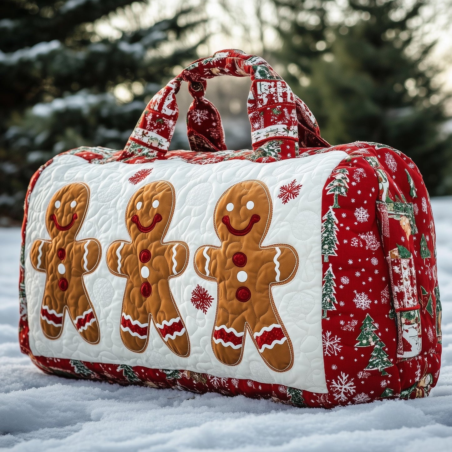 Gingerbread Quilted Duffle Bag GFTONT3344