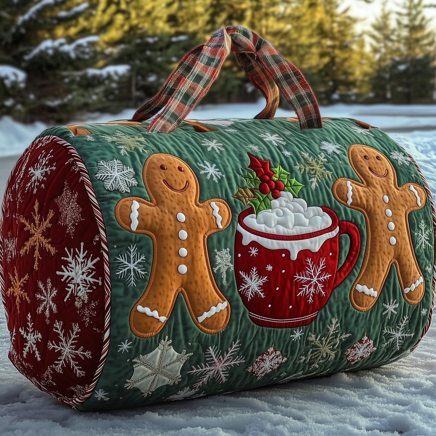 Gingerbread Quilted Duffle Bag GFTONT3345