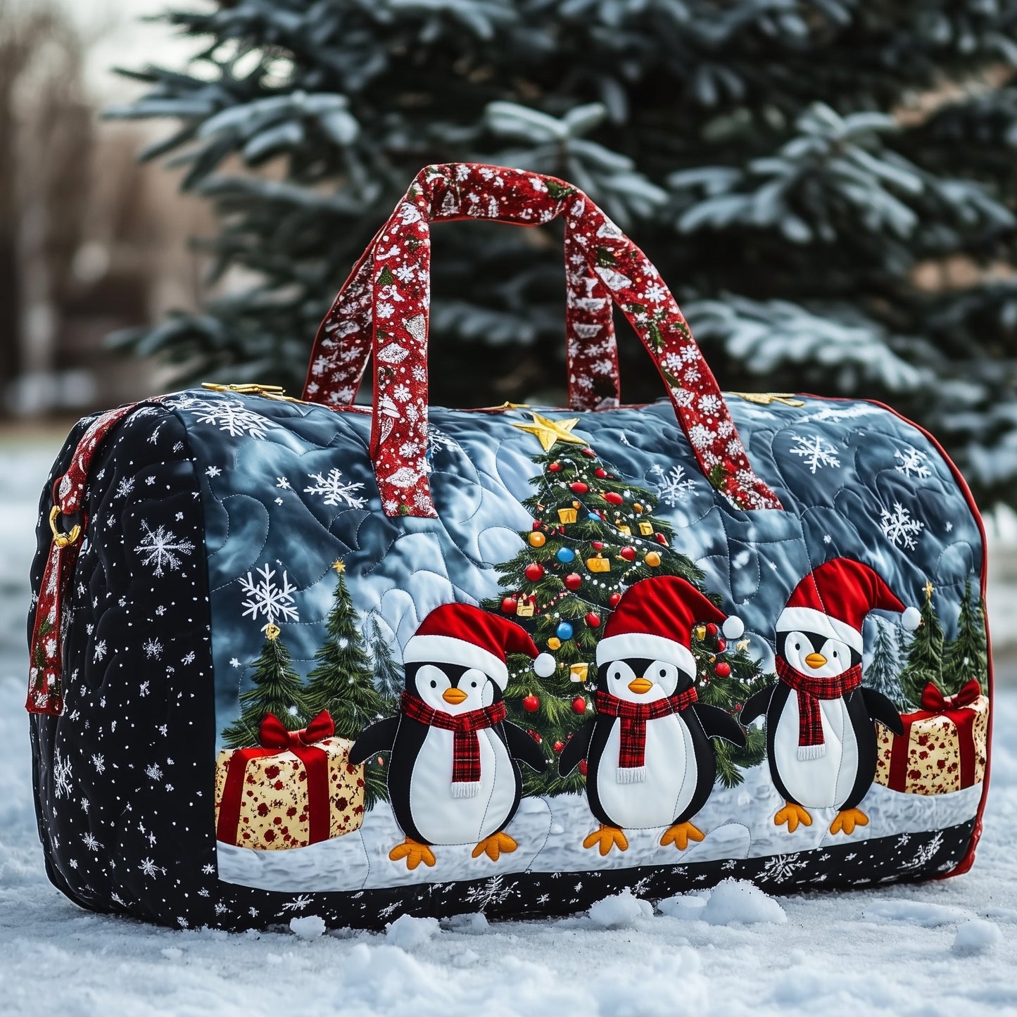 Cozy Christmas Quilted Duffle Bag GFTONT3352