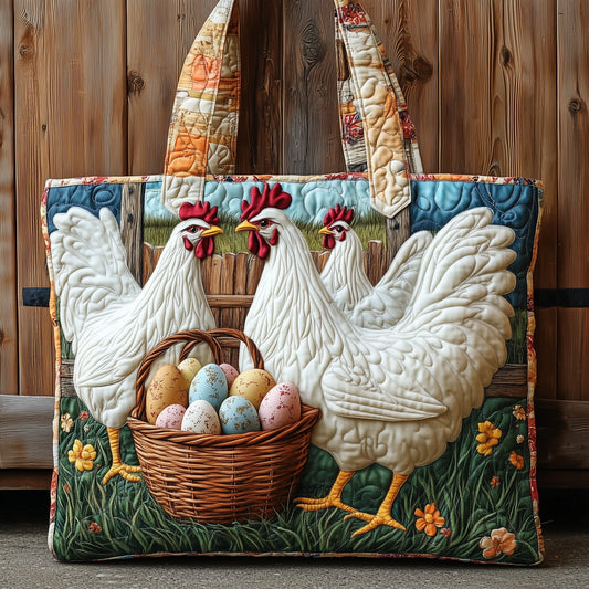 Farm Chicken Quilted Tote Bag GFTONT3364
