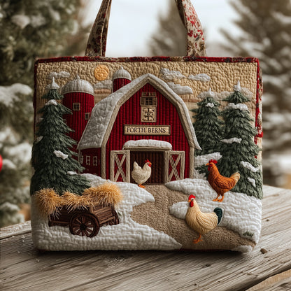 Farmhouse Coop Quilted Tote Bag GFTONT3367