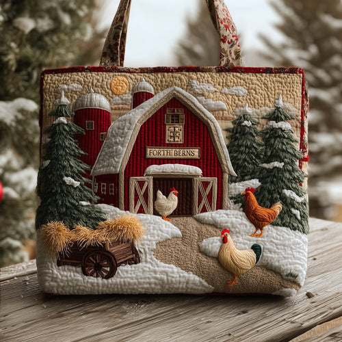 Farmhouse Coop Quilted Tote Bag GFTONT3367