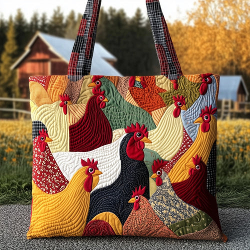 Whimsical Chicks Quilted Tote Bag GFTONT3371