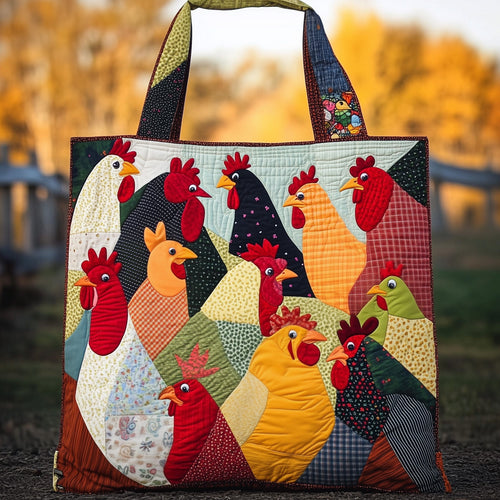 Whimsical Chicks Quilted Tote Bag GFTONT3375