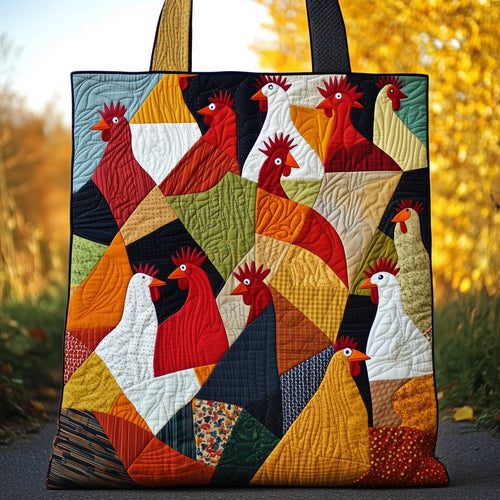 Whimsical Chicks Quilted Tote Bag GFTONT3376