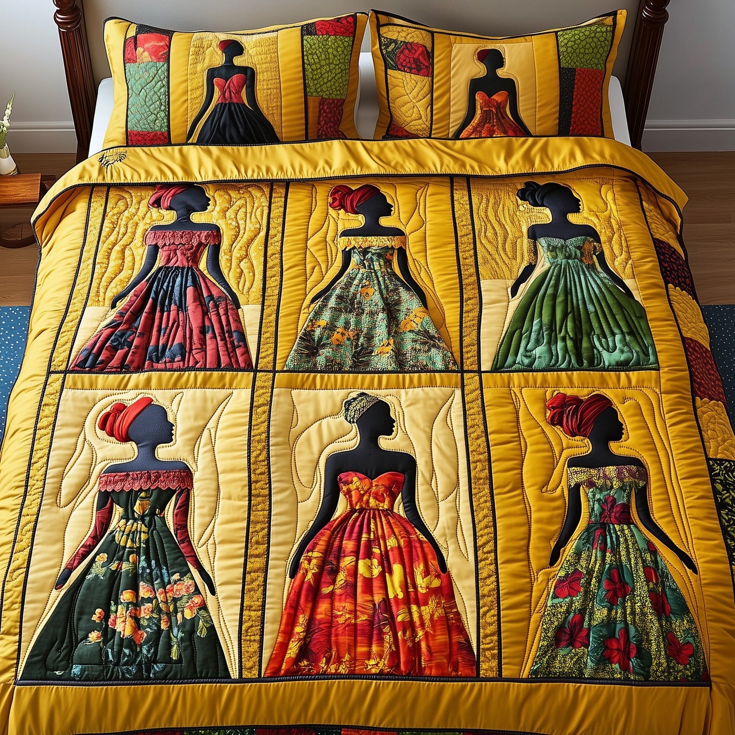 Juneteenth 3-Piece Quilted Bedding Set