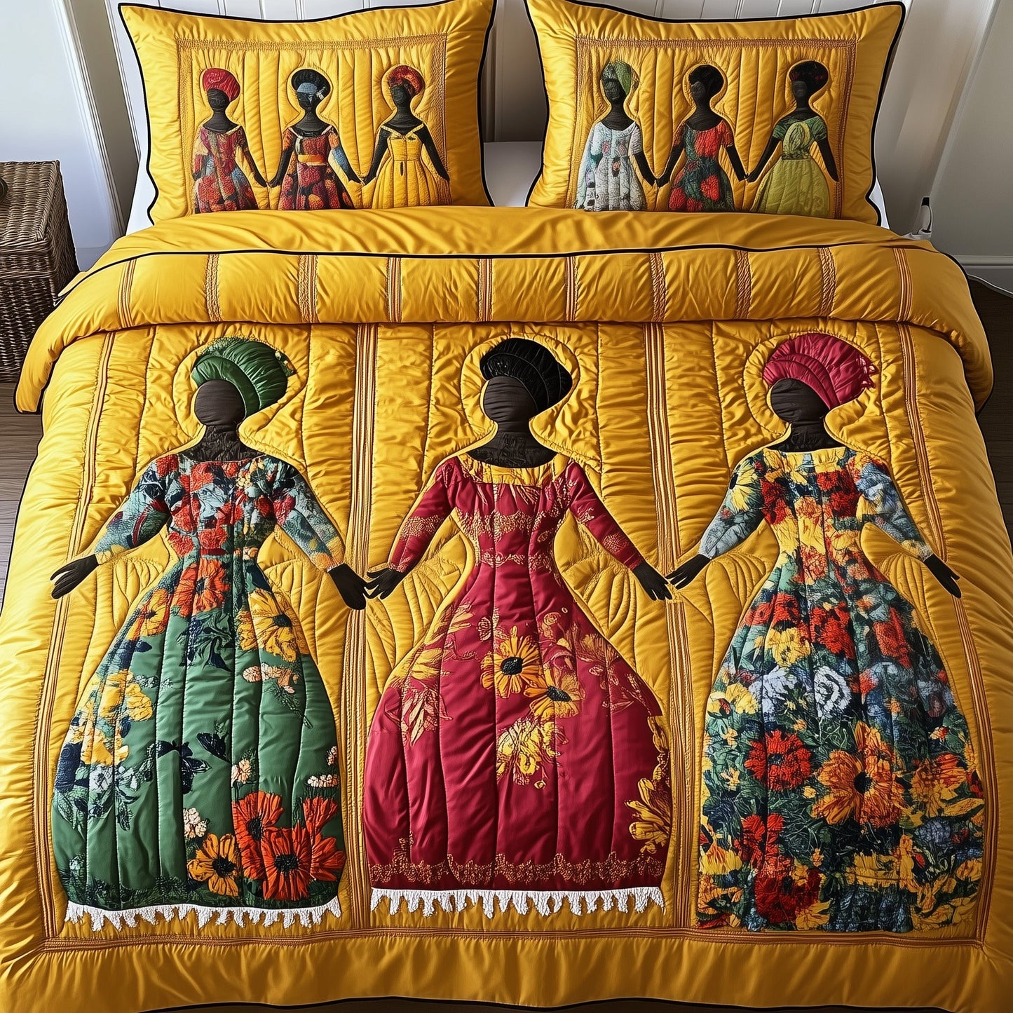 Juneteenth 3-Piece Quilted Bedding Set