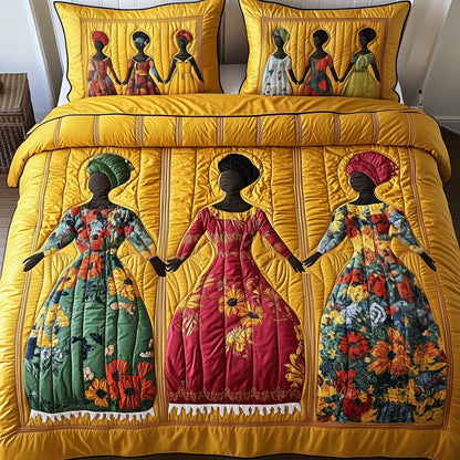 Juneteenth 3-Piece Quilted Bedding Set