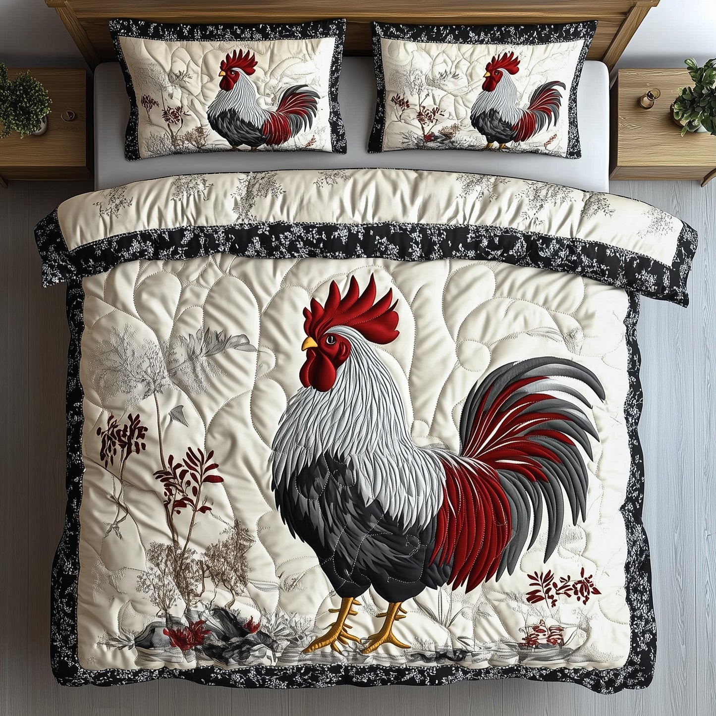 Rustic Chickens Duvet Cover Set GFTONT3391