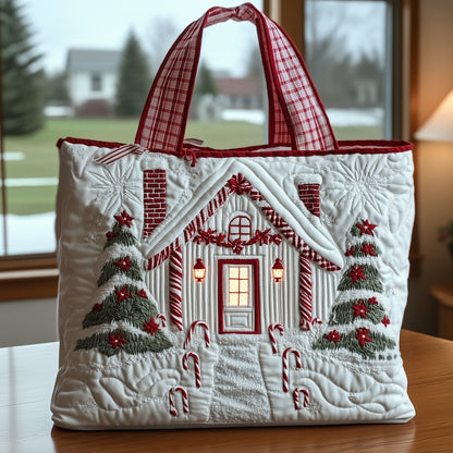 Candy Cane Quilted Tote Bag GFTONT3427