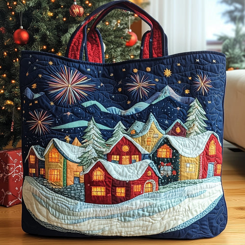 Festive Village Quilted Tote Bag GFTONT3429