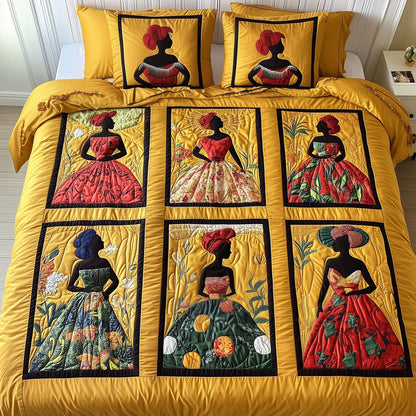 Juneteenth 3-Piece Quilted Bedding Set