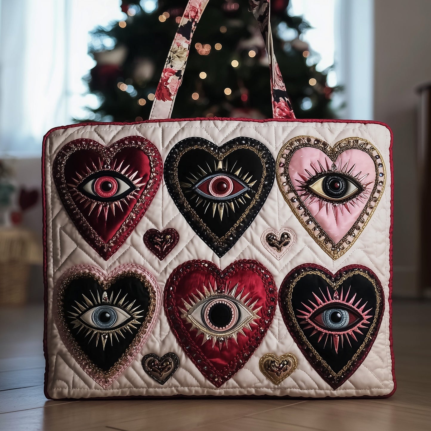 Sacred Evil Eyes Quilted Tote Bag GFTONT3455