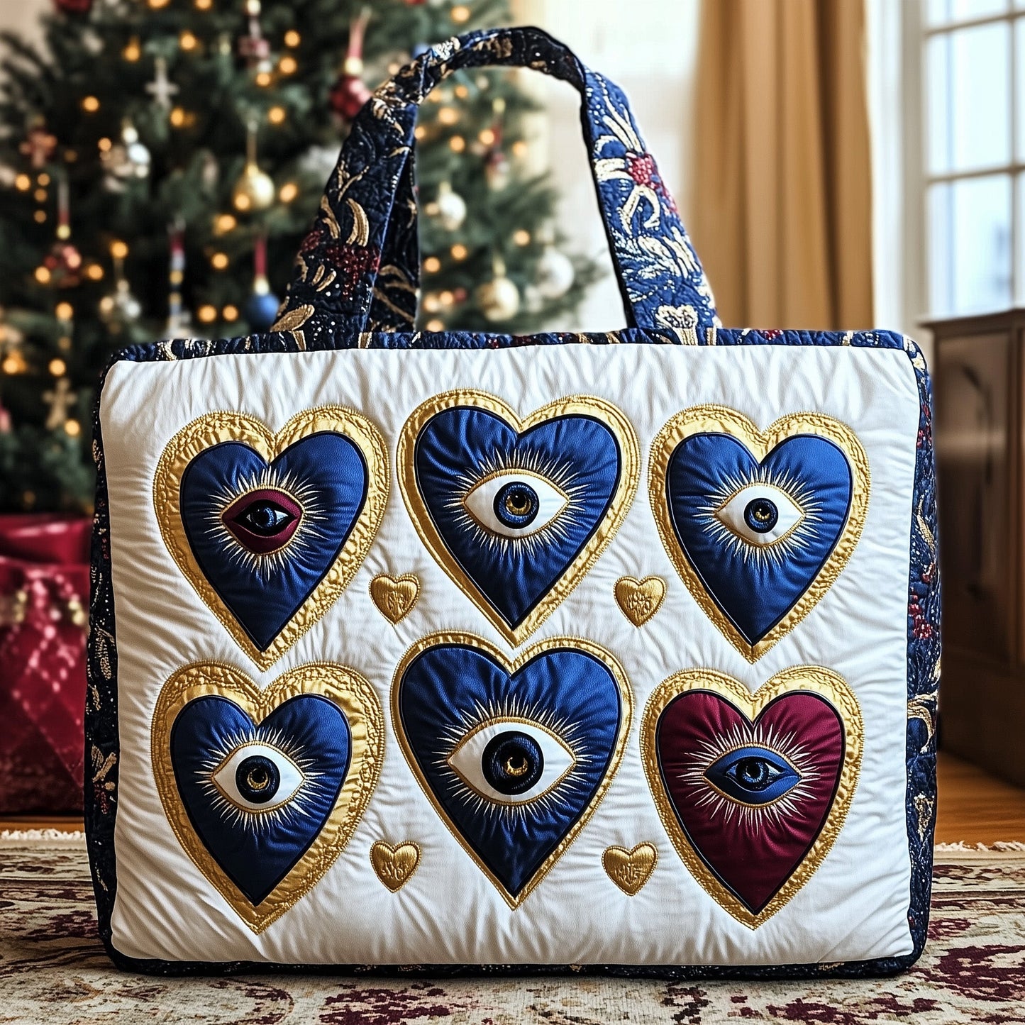 Sacred Evil Eyes Quilted Tote Bag GFTONT3457