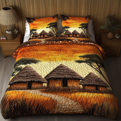 African Village Duvet Cover Set GFTONT3480