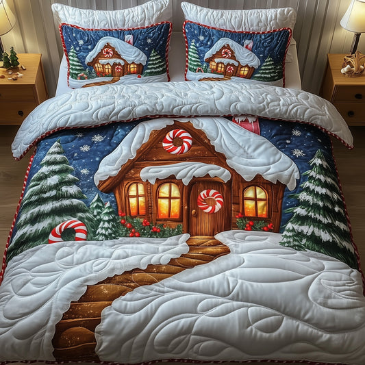 Christmas Cabin Duvet Cover Set GFTONT3485