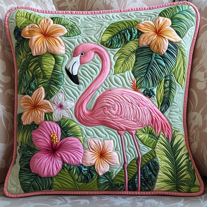 Tropical Flamingo Quilted Pillow Case GFTONT348