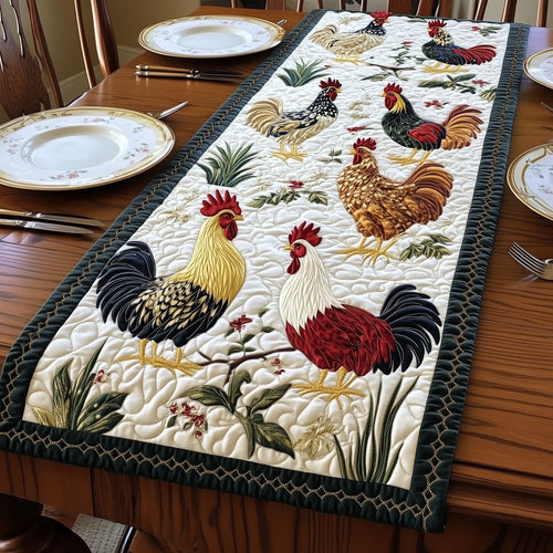 Chicken Crew Quilted Table Runner GFTONT3499