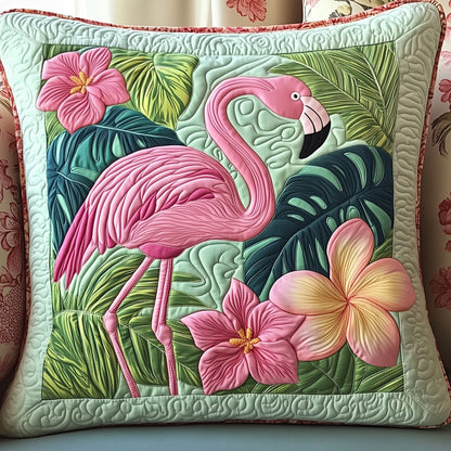 Tropical Flamingo Quilted Pillow Case GFTONT349