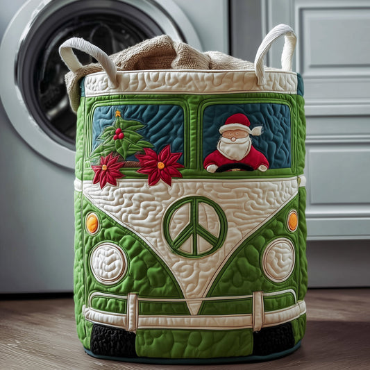 Santa Van Quilted Laundry Basket GFTONT3514