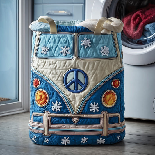 Winter Van Quilted Laundry Basket GFTONT3516