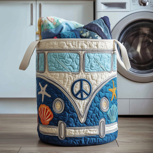 Seashore Van Quilted Laundry Basket GFTONT3517