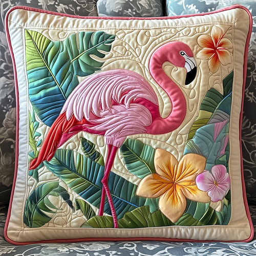 Tropical Flamingo Quilted Pillow Case GFTONT352