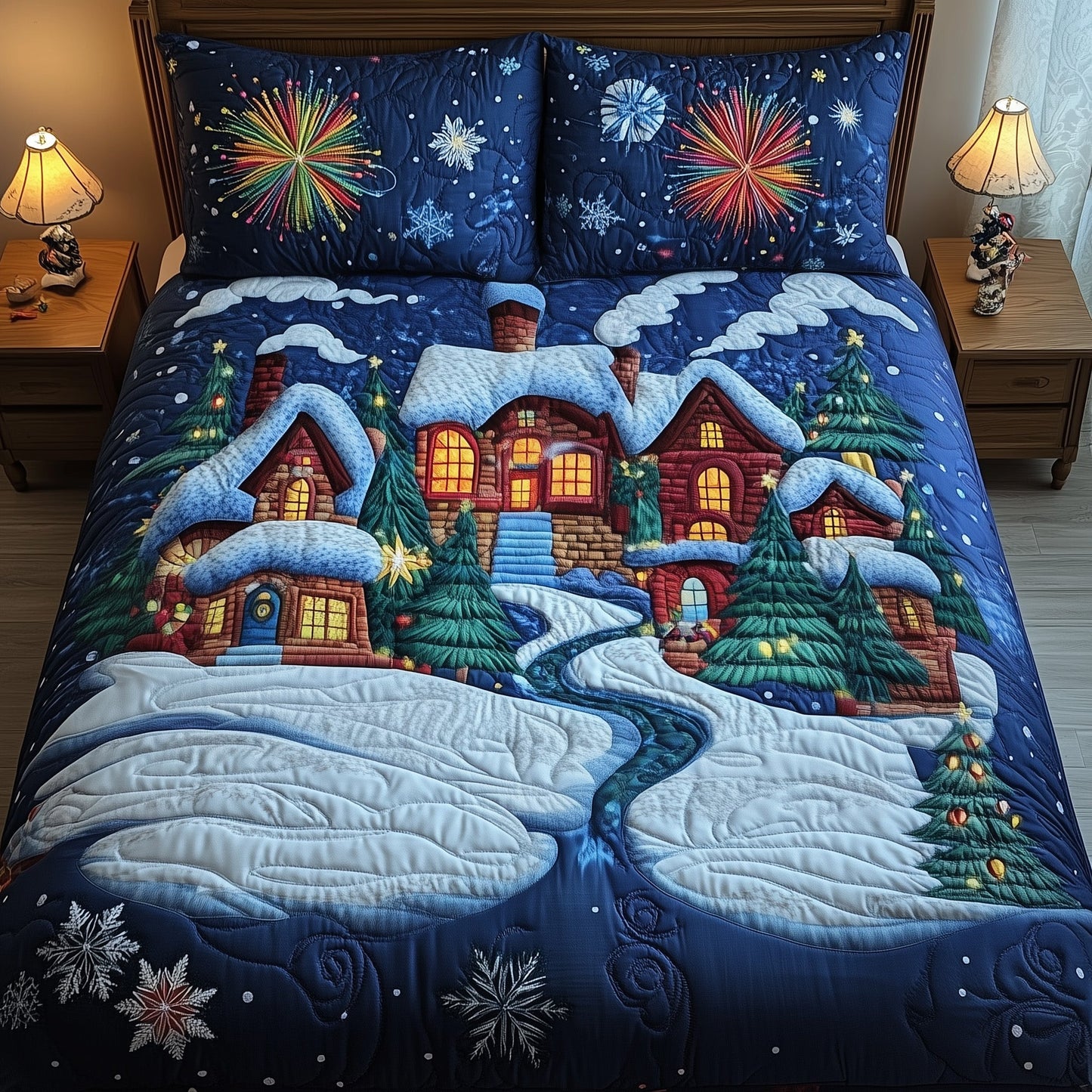 Christmas Village Duvet Cover Set GFTONT3532