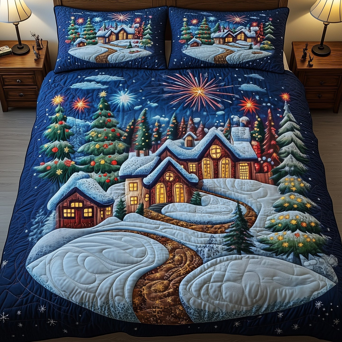 Christmas Village Duvet Cover Set GFTONT3533