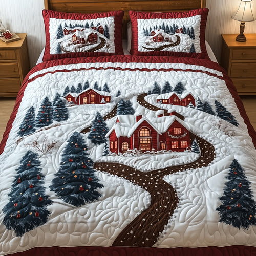 Snowy Village Duvet Cover Set GFTONT3534