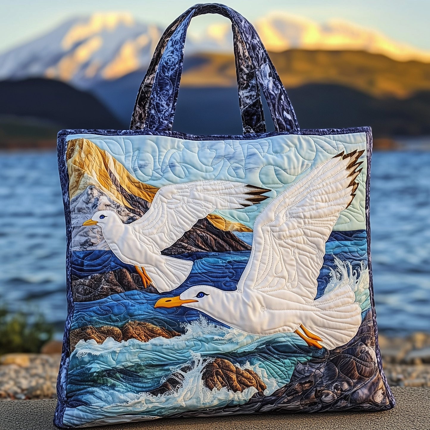 Seagull Quilted Tote Bag GFTONT3545