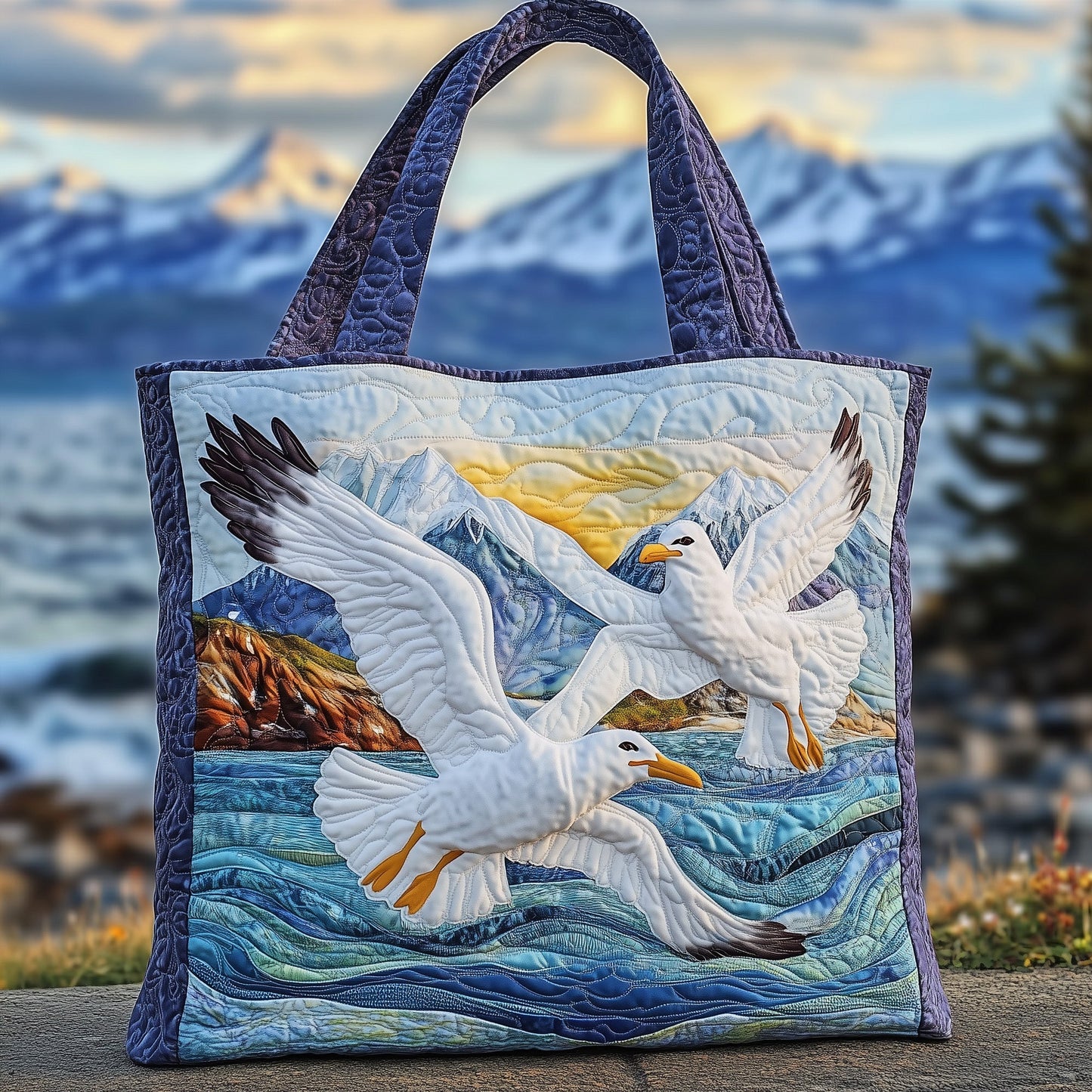 Seagull Quilted Tote Bag GFTONT3546