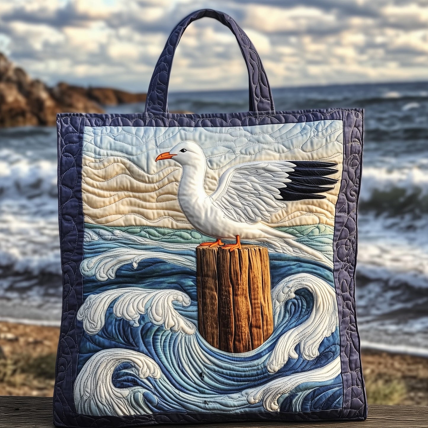 Seabreeze Wings Quilted Tote Bag GFTONT3550