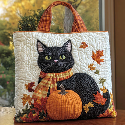 Autumn Meow Quilted Tote Bag GFTONT3613
