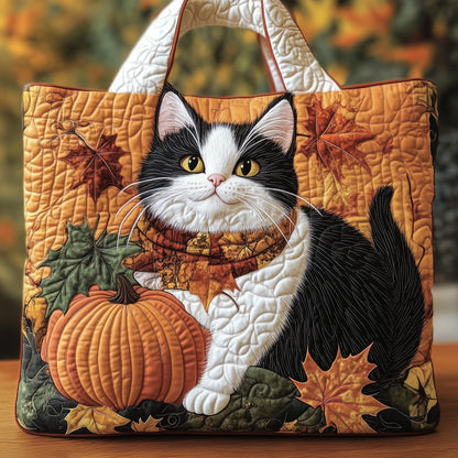 Autumn Meow Quilted Tote Bag GFTONT3614