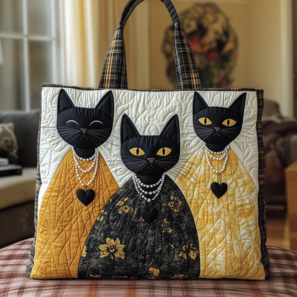 Whimsical Meow Quilted Tote Bag GFTONT3621
