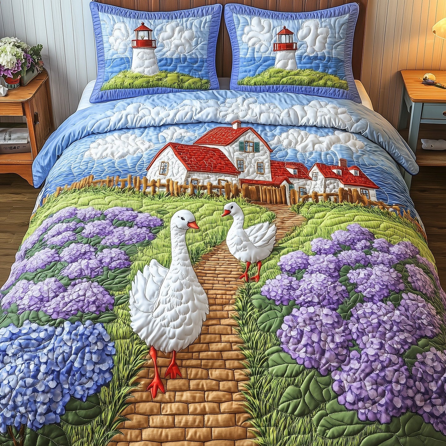 Peaceful Town Duvet Cover Set GFTONT3624