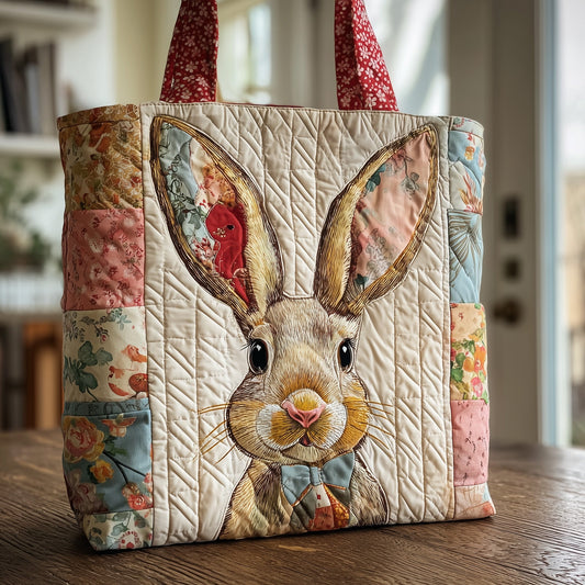 Bunny Portrait Quilted Tote Bag GFTONT3646