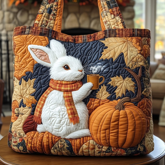 Rabbit Teatime Quilted Tote Bag GFTONT3649